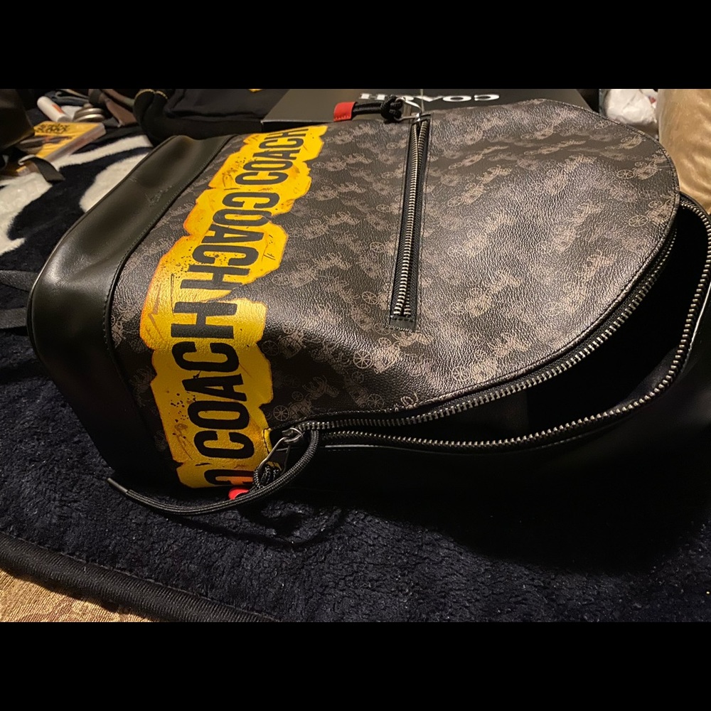 Coach Yellow Caution Bag NWT (or get the set) Hard to Find - Picture 6 of 10